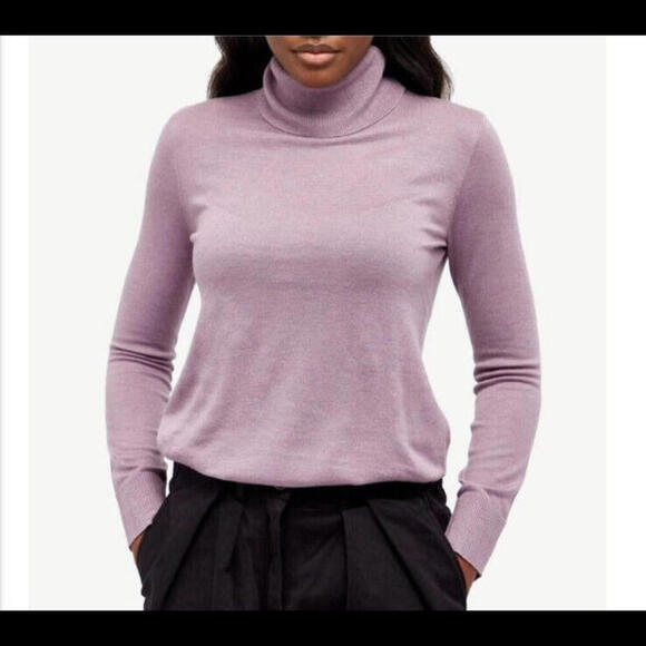 LF Markey Sweater Women's Joshua Turtleneck Wool Soft Knit Lavender Casual siz 4 - Picture 1 of 8